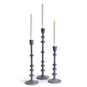 Abacus Taper Holders, Set Of 3