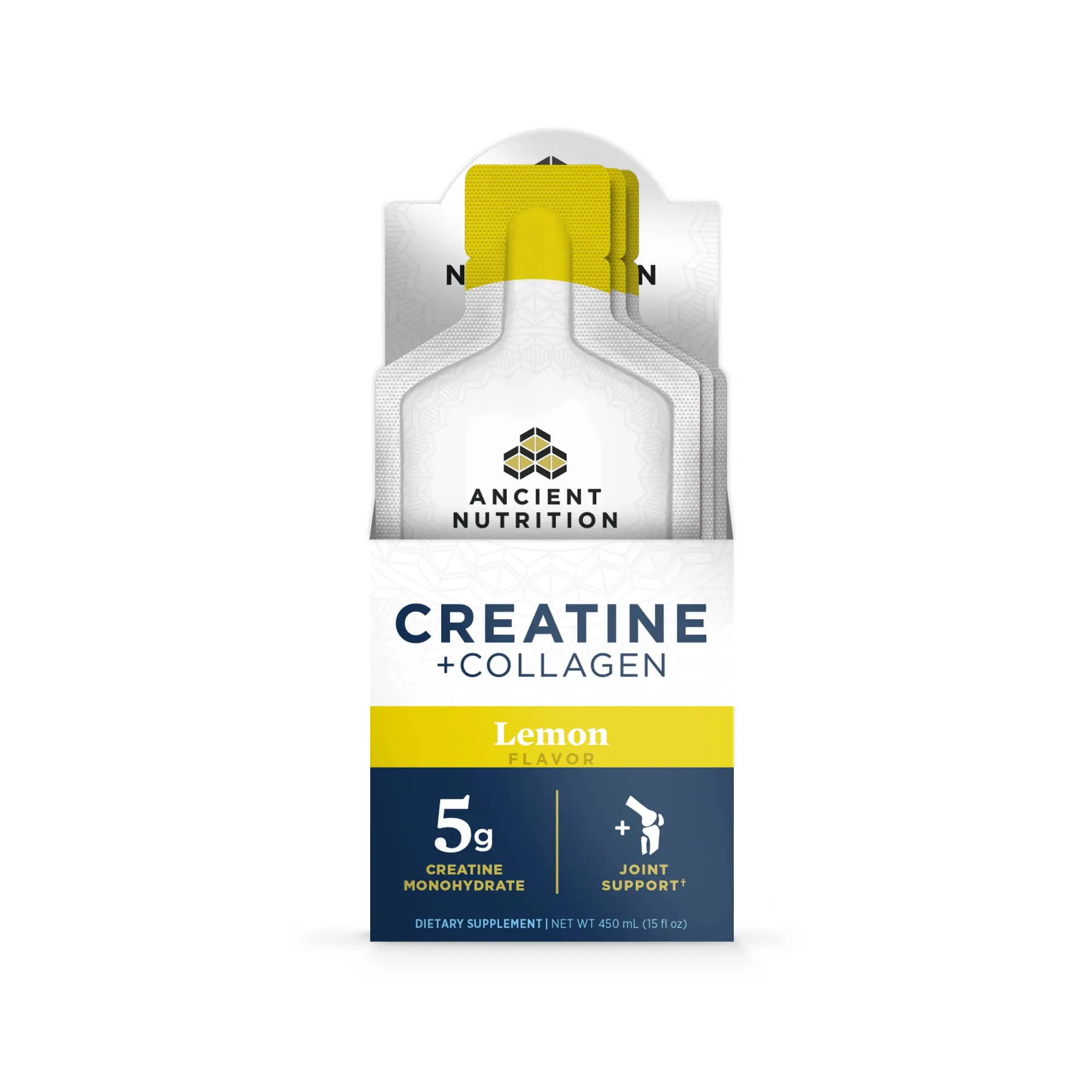 Creatine + Collagen | Gel Packs Lemon (15 Servings)