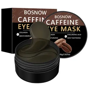 【Ten pack is cheaper】Bosnow Caffeine Eye Mask - Caffeine Infused for Alertness & Eye Care - Quick Refresh for Daily Use - 30g/2.821oz