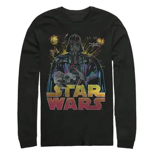 Men's Star Wars Darth Vader Battle Long Sleeve Shirt Men's Star Wars Darth Vader Battle Long Sleeve Shirt