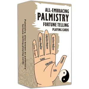 52pcs All-Embracing Palmistry Fortune-Telling Oracle Cards, Beginner-Friendly Tarot Deck with Meaningful Designs, Durable Tarot Cards, Perfect for Fun & Insight, Playing Cards, Tarot Card Game, Card Set