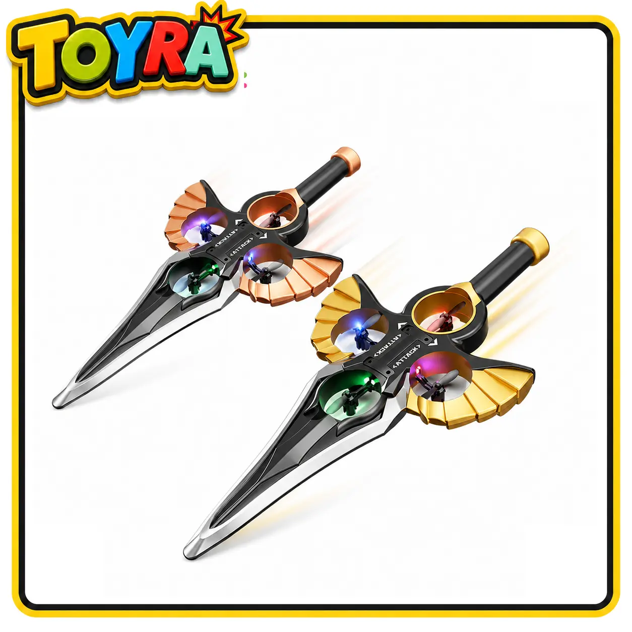 Unisex Flying Sword Drone - 2.4G Remote Control EPP Foam Model Airplane Playful Flying Toy, Swordhilt Design, 1-Button Rotation, Barometric Lift, Christmas Gift