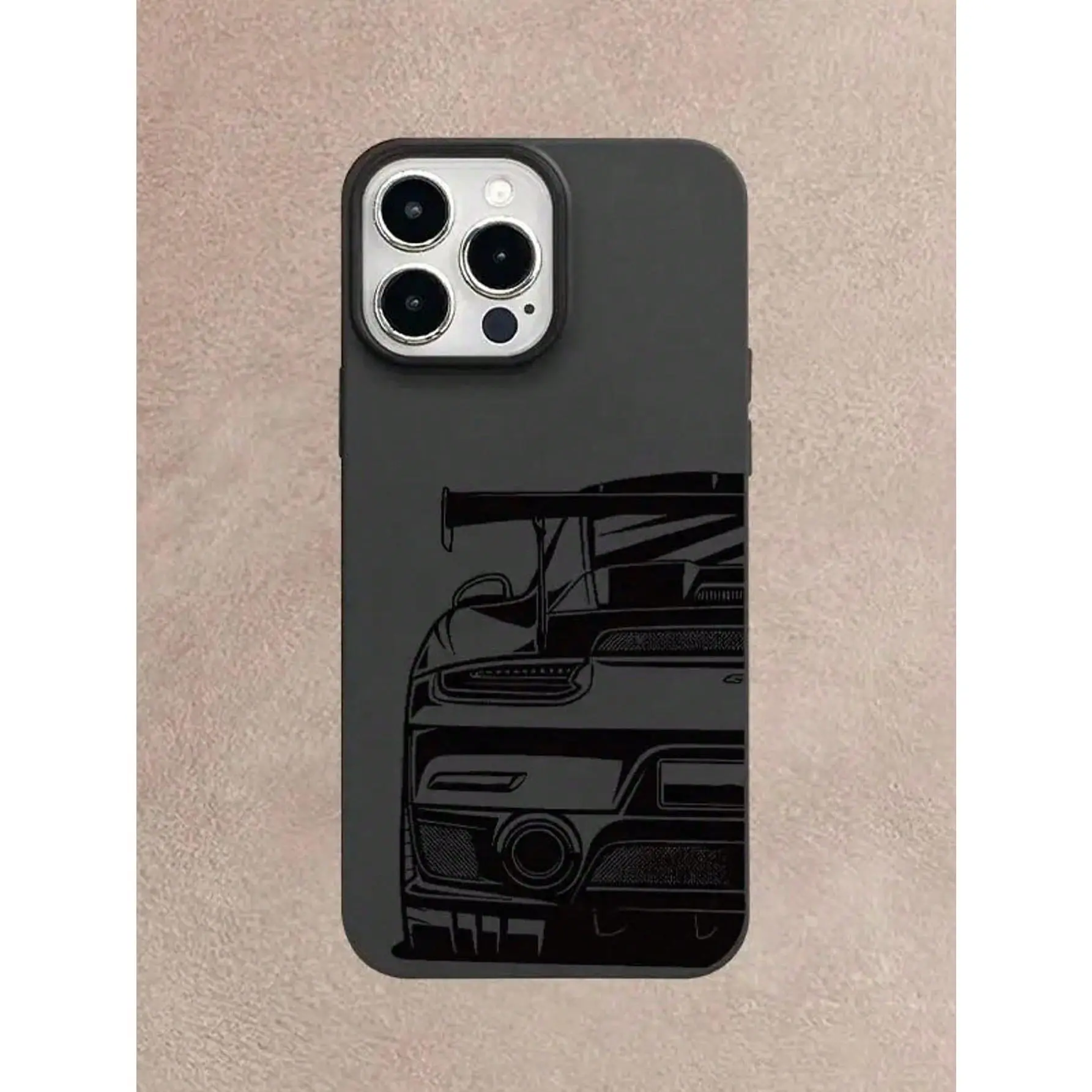 Luxury Car Design TPU Cellphone Case, Protective Shockproof Accessory with Large-Hole UV-Print, 360-Degree All-Around Protection, Stylish Handheld Cover for iPhone 17+/16/15/14/13/12/11, Ideal Holiday Gift