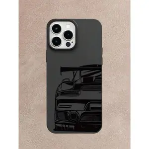Large-hole UV-printed phone case with a luxury car design, offering 360-degree all-around protection, compatible with iPhone 17/16/15/14/13/12/11. It has a sweet yet cool style, making it the perfect holiday gift for friends, family, or yourself.