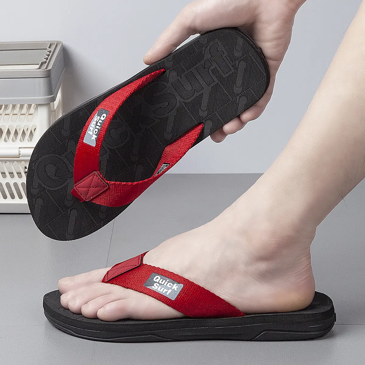 Summer shoes, multi colored, slippers, sandals, men's fashionable flip flops, EVA sole, soft and comfortable, suitable for surfing and home use