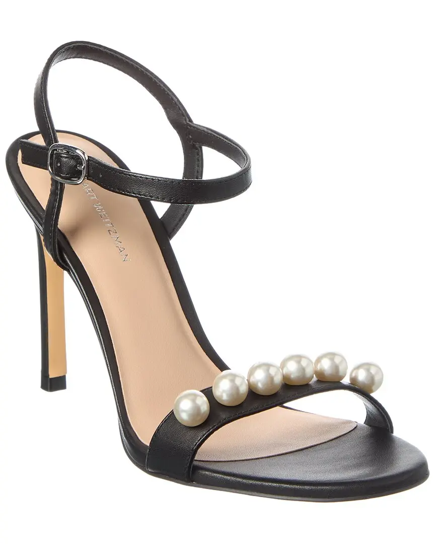 Stuart Weitzman Juliette 75 Leather Sandal