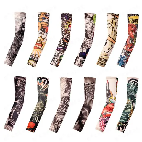 Unisex UV Protection Arm Sleeves (10-Count) - 91% Micro-Nylon 9% Elastane Fashion Accessory, Stretchy, Snug, Quick-Dry, Breathable, Active-Use Fabric, Cool Wash and Flat Dry, Excellent Cooling Effect for Baseball, Climbing, Driving