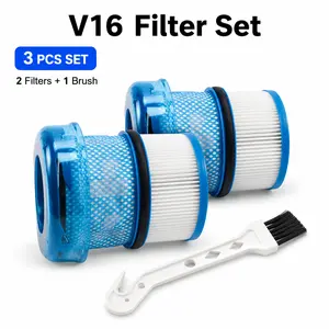 2 Pack Filter Replacement Set Compatible with Dyson V16, Washable Vacuum Filters with Cleaning Brush, Cordless Vacuum Cleaner Parts