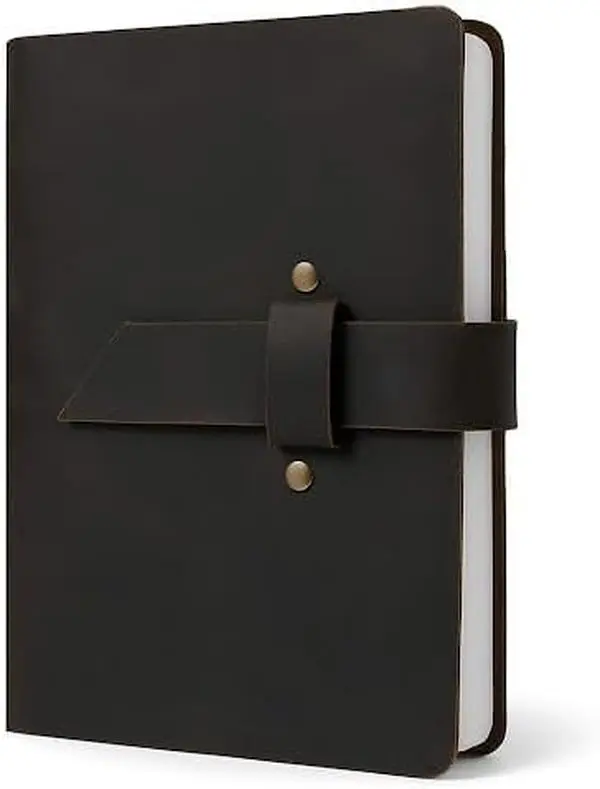 STORE INDYA Premium Genuine Leather Journal Writing Notebook A6 Refillable Ring Binder Notebook Handmade Vintage Travel Organizer Personal Planner for Men Women 8x6 Inch with Lined Notepads