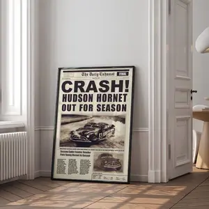 Cars Movie Poster - Piston Cup - Disneyland Home - Piston Cup - Lightning Radiator Springs Poster (No Framed)