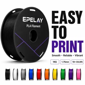 Epelay PLA+ 3D Printer Filament, 1.75mm Diameter, 0.02mm High Precision, Odor-Free, Easy Feed, Anti-Clog, Eco-Friendly FDM Consumables, Compatible with Most FDM Printers, High-Speed Printing Summervibes Bundle