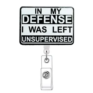 Slogan Graphic Badge Reel, Retractable Badge Reel with Clip, Identification Badge Holder for Nurses, Doctors, Students, Office Staff, School Supplies 2024, Retractable Badge Holders, Nursing Student Badge Reel, Medical Badge Reel