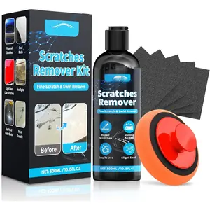 Scratch Remover, 300ml Scratch Repair & Swirl Remover Kit for , Scratch Eraser Restorer & Polishing with Pad and Nano Sparkle Cloth for Light , Oxidation, Water Spots