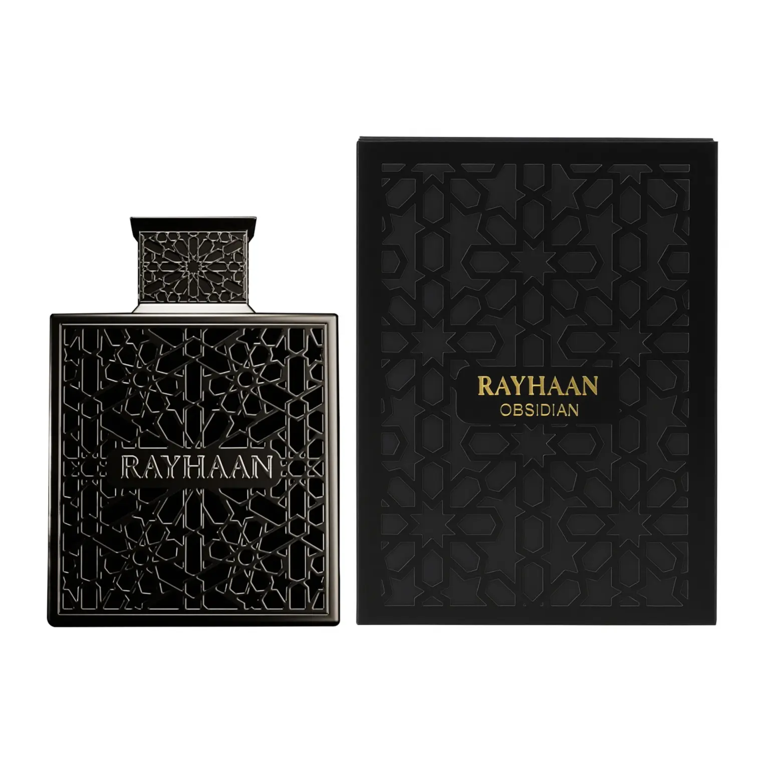 Rayhaan Obsidian for Men Eau de Parfum Spray, 3.4 Ounce Rayhaan Obsidian for Men Eau de Parfum Spray, 3.4 Ounce