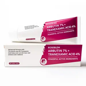 Roseblem 7% Arbutin +4% Tranexamic Acid Cream, 70,000ppm Arbutin and 40,000ppm TXA for Dark Spots Freckles Blemishes & Pigmentation 50ml  Glowing Face