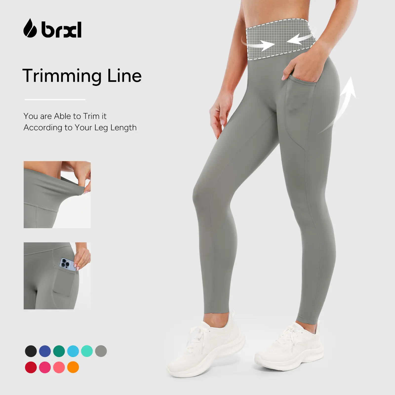 BRXL Women's High-Waist 25-Inch Yoga Pants - Butter-Soft Leggings with Hip-Sculpting Design, Pockets & UPF 50+ Fall Apparel #Parati #FitnessWorkout #OutdoorFun #HolidayWarm-Up-6,travel essentials,camping essentials