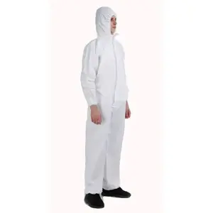 WOWMTN SUITXL6 Disposable Hazmat Suit - Full Body Protection Coverall (6-Pack) -XL