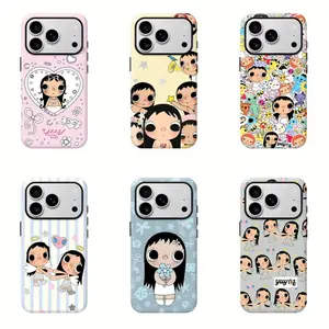 6 Styles Dreamy INS Glittering Big Eyes Comic Girl Phone Case for iPhone17 ProMax /16/15/14/13/12/11 Plus for Samsung phones, suitable for both men and women,  Perfect Gift for Women Men.A gift for the fans