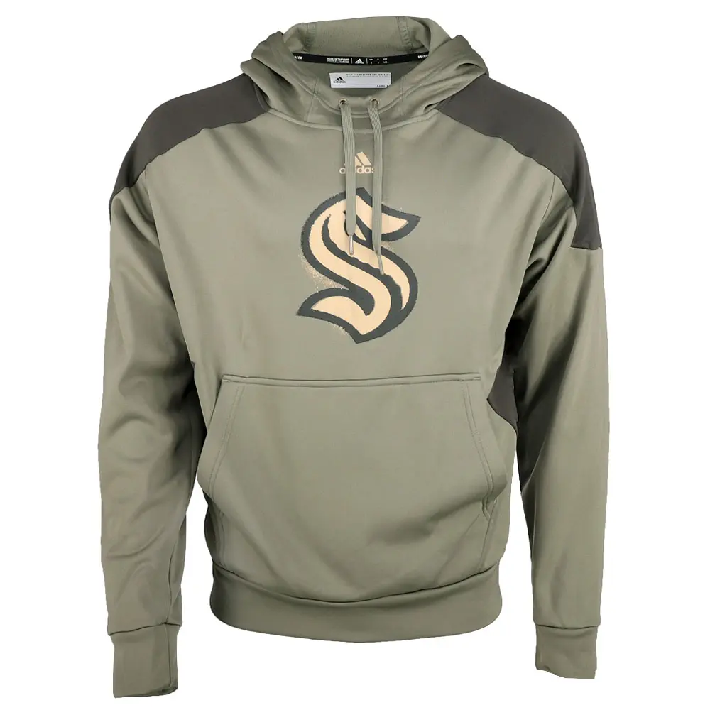 adidas Mens Seattle Kraken Hoodie Casual Outerwear Casual - Green