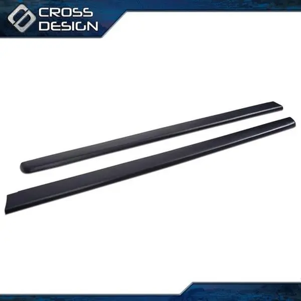 CROSSDESIGN Slip-On Rocker Side Panels - Paint-Ready ABS Plastic Automotive Auto Parts Accessories for 99-07 Chevy/GMC Silverado & Sierra Extended Cab 6'6" Bed