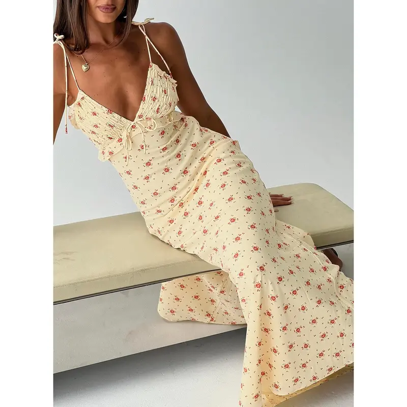 mimi lace trim floral mesh maxi dress Stormi Mesh Floral Midi Dress main image 1