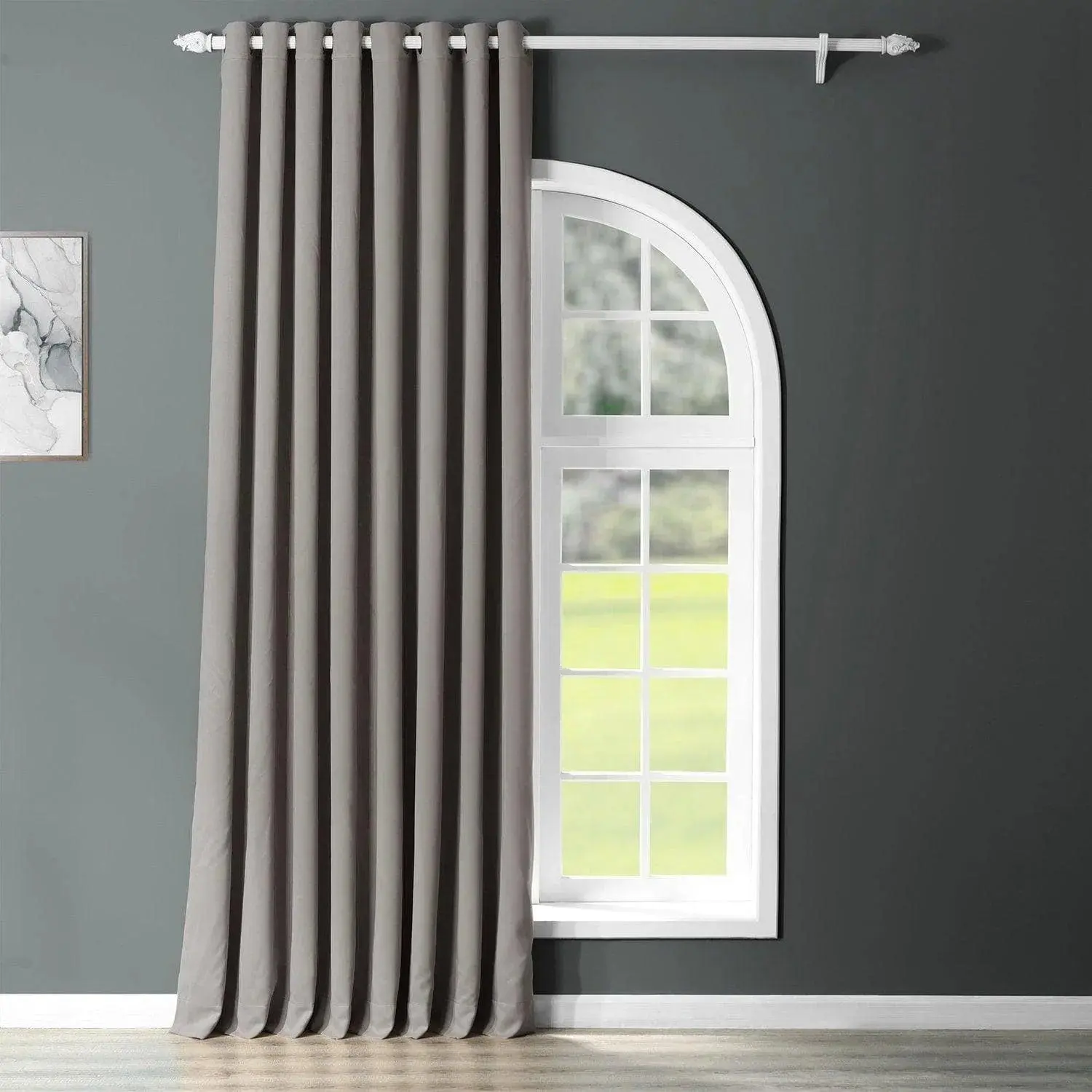 Half Price Solid Extra-Wide Grommet Curtains - Room Darkening, Home Decorative Window Curtains for Household Use, Home Decorative Curtain