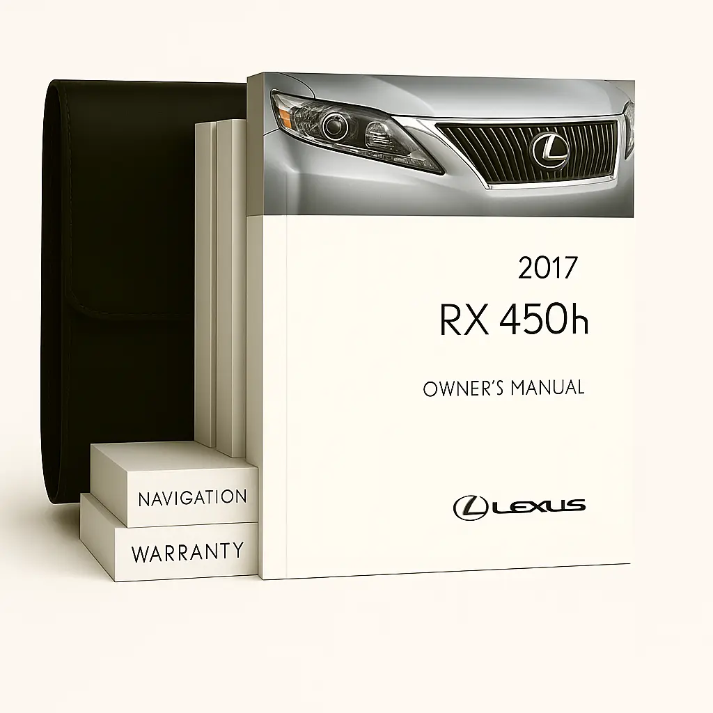 2017 Lexus RX 450h Owners Manual - Complete Set