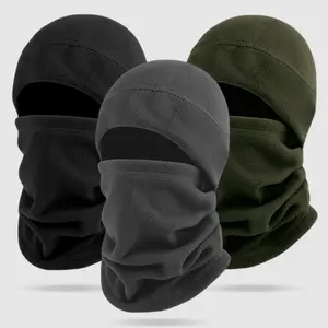 Autumn and winter outdoor fleece hat, ski mask, cycling neck gaiter, motorcycle full-face windproof and warm headwear.