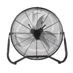 9/20 Inch High Velocity Industrial Floor Fan, Heavy Duty 3-Speed Metal Cradle Fans with Adjustable Tilt for Home, Workshop, Garage
