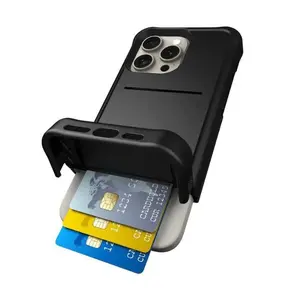 Iphone 15 Series: Scooch Wingmate Hidden Wallet Case with Card Holder (Up to 4 Cards and Cash) with Magnetic Car Mount Feature and Kickstand Feature, Protective and Shockproof for up to 10-Foot Falls Phonecase , Smartphone Accessories    Cellphone