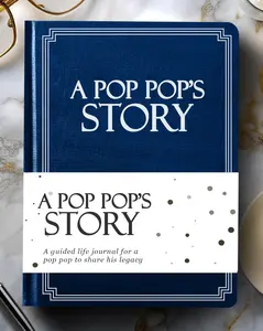 Pop Pop's Life Story Journal (Hardcover): A Meaningful Keepsake for Pop Pop to Share His Journey & Memories, Book Includes 250+ Prompt Questions, Sentimental Gift for Father's Day, Birthday, Christmas