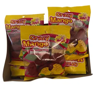 Dulces Ravi Crazy Mango Spicy Mango Gummy Candy 2oz (56.7g)