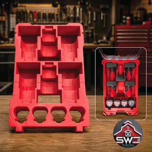 Insert Organizer Compatible with Milwaukee Packout 48-22-8435 for M12 CP and XC Batteries