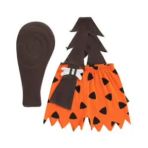 Halloween Toddlers Costume - Pebbles Outfit For Baby Girls - Caveman Bam Bam Costume for Baby Boys