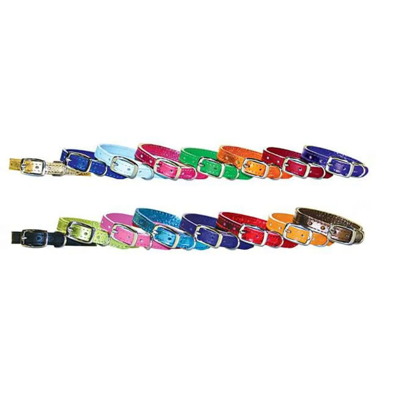 Leather Brothers 3832-PK 0.37 x 9-11 in. Pocket Pups Leather Collar, Pink
