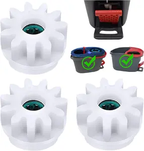 3 count Easy Mop Pedal Broom Spin Replacement One Way Clutch Bearing Bucket Gear Sprockets Repair Compatiable with Oceda/Vilida and Market 90% Spin Mop System, Mop Gears (3 Pcs Bearing Bucket Gears)