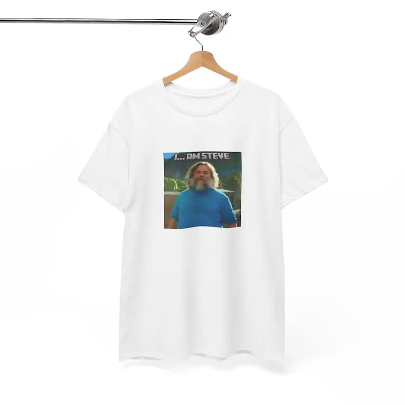 I Am Steve Minecraft Movie Tee - unisex, Block World Minecraft Shirt,