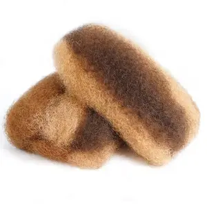 Afro Kinkys Bulk Human Hair 18inch 1B 30g/pack Soft 4c Kinky-Curly For Mini Twists Dreadlocks Extensions Repair Locs Micro Locs Human Braiding Hair