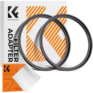 K&F Concept 67-82mm(2 Pcs) Step-Up Ring Adapter, 67mm to 82mm Step Up Filter Ring for 67mm Lens Install 82mm ND CPL UV Lens Filter, Camera Accessories, Alloy, Photography Equipment