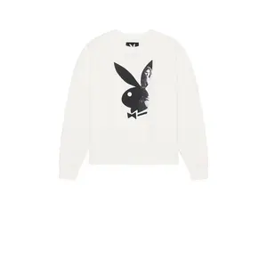 Playboy Bunny Shadow Sweatshirt in White