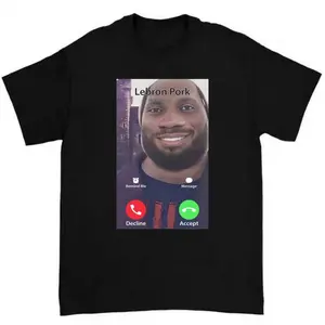 [ SALE UP TO 50% ] Lebron Porkkk Is Calling Funny Meme Shirt Featuring Hilarious and Quirky Joke Design, Clean Lines, Minimalist