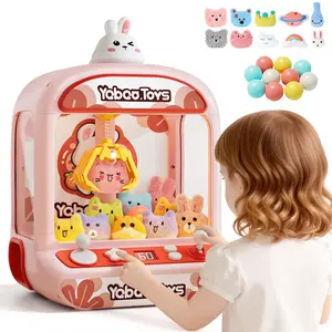 Claw Machine for Kids, Mini Vending Machine with Music, Prize Dispenser Toys for Girls and Boys, Electronic Claw Game Machine for Party Birthdays, Includes 20 Mini Toys