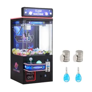 VEVOR Claw Crane Machine, Medium-Sized Arcade Game Machine with Claw+ Grabber Double-Layer, Light Sound, Toy Candy Grabber Prize Dispenser Vending Toy, for Commercial Home Cinema, Black Purple