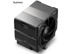 Sudokoo SK700 AM5 Air Cooler: 7 Heatpipes CPU Cooler for AM5 Exclusive - Black Single Tower PC Cooling with 120mm FDB PWM Quiet Fan & L-Rail Lock Mount