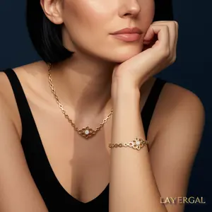LG004 Honeycomb Bloom Necklace/Bracelet
