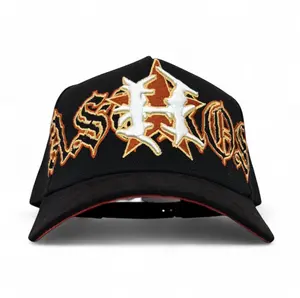 REMASTERED SPOOKY H OLD ENGLISH HAT w/SEUDE BRIM SATIN LINING SNAPBACK
