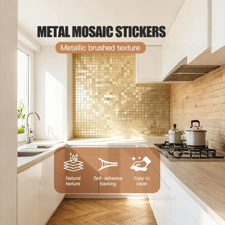 3D Mosaic Reflective Mirror Wall Stickers, Sticker Decorations, DIY Decorative Mirror Tiles, Easy to Install, Home Decoration for Bedroom, Living Room, Bathroom