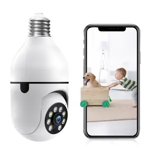 Wireless Bulb Security Camera, 1080P HD  WiFi Wireless Surveillance Camera, Motion Detection, Two-Way Audio – Easy-to-Install WiFi Home Security Camera