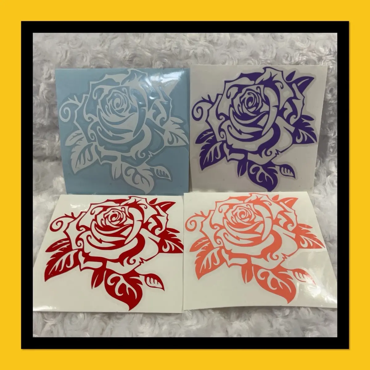 Rose Vinyl Car Decal
