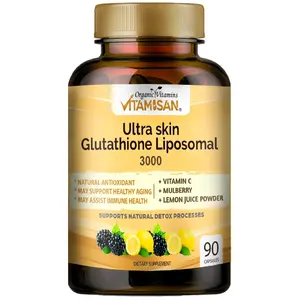 Liposomal Glutathione 3000mg + Vitamin C Wellness Formula – 180 Capsules (2 Pack)
